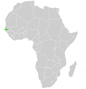 Gambia Lage Afrika